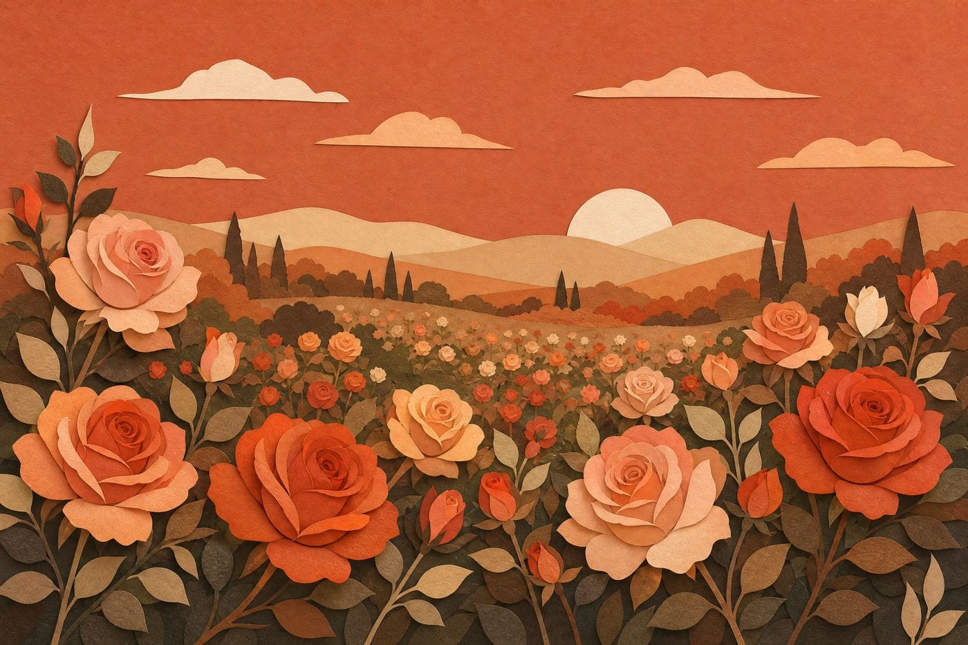 Botanical Roses printable wall art example